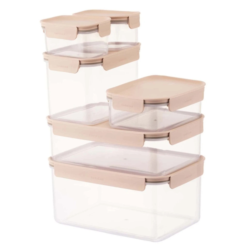 Pārtikas trauks CLASSIC PLUS 2,8 l rozā/caurspīdīgs