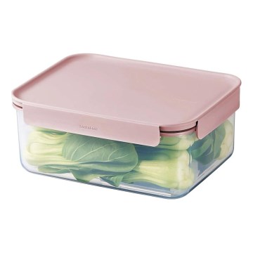 Pārtikas trauks CLASSIC PLUS, 2 l, rozā/caurspīdīgs