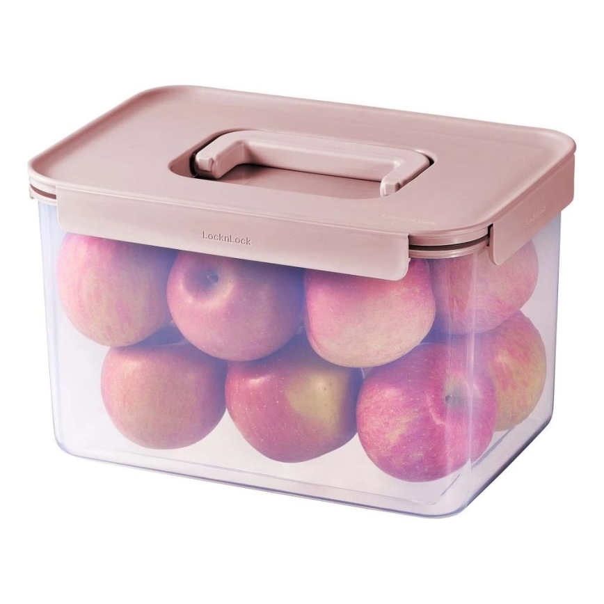 Pārtikas trauks CLASSIC PLUS, 6 l, rozā/caurspīdīgs
