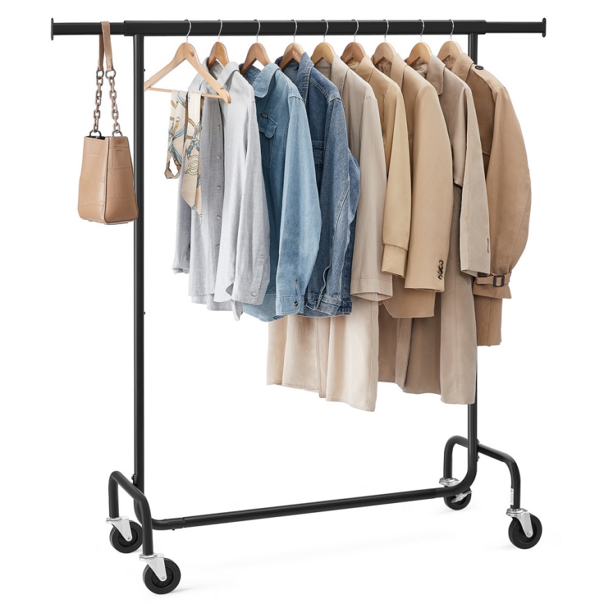 Pārvietojams brīvi stāvošais pakaramais LINEA, melns