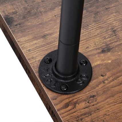 Pārvietojams stāvošs drēbju pakaramais LINEA, brūns/melns