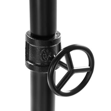 Pārvietojams stāvošs drēbju pakaramais LINEA, brūns/melns