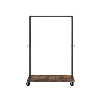 Pārvietojams stāvošs drēbju pakaramais LINEA, brūns/melns