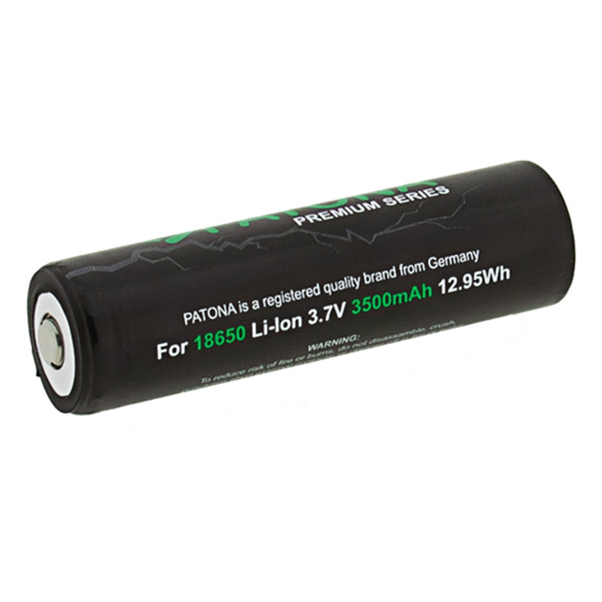 PATONA - 18650 Li-Ion akumulators 3500 mAh PREMIUM 3,7 V
