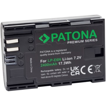 PATONA - Akumulators Canon LP-E6N 2400mAh Li-Ion Premium 80D