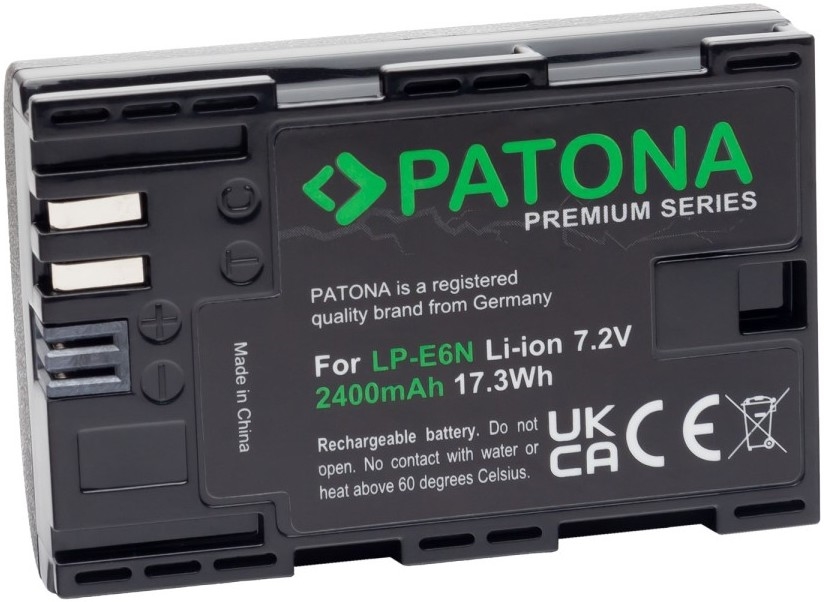 PATONA - Akumulators Canon LP-E6N 2400mAh Li-Ion Premium 80D