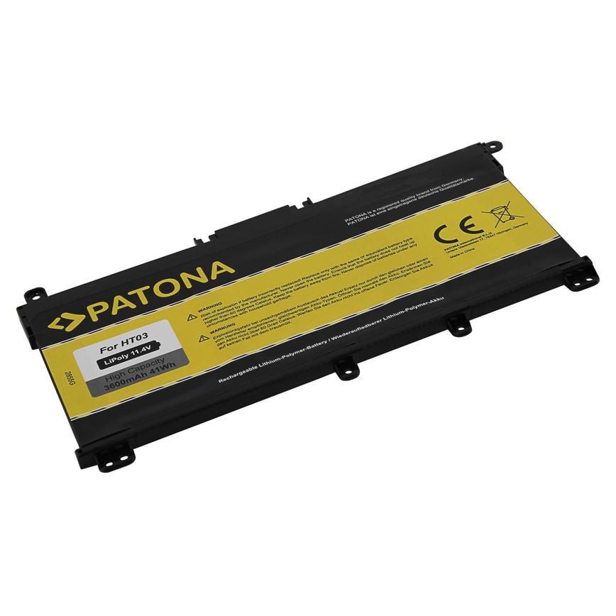 PATONA - Akumulators HP Pavilion X360 14-BA sērijai 3400 mAh Li-Pol 11,55 V BK03 / BK03XL