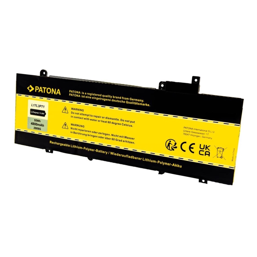 PATONA - Akumulators Lenovo Thinkpad T480S 4800mAh Li-Pol 11,55V