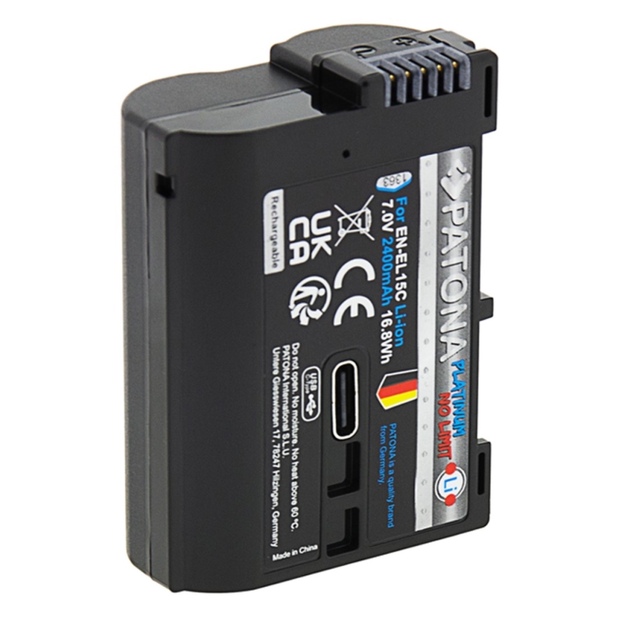 PATONA - Akumulators Nikon EN-EL15C 2600 mAh Li-Ion Platinum USB-C