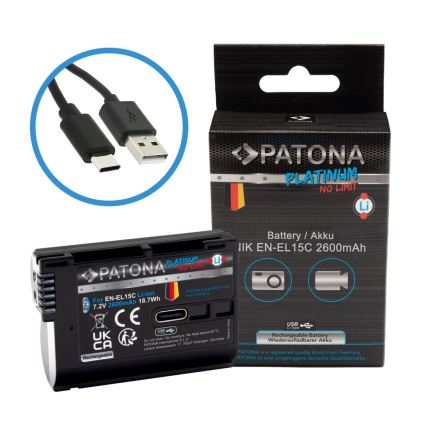 PATONA - Akumulators Nikon EN-EL15C 2600 mAh Li-Ion Platinum USB-C