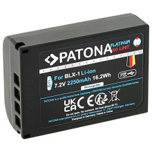 PATONA - Akumulators Olympus BLX-1 2400mAh Li-Ion Platinum USB-C uzlāde