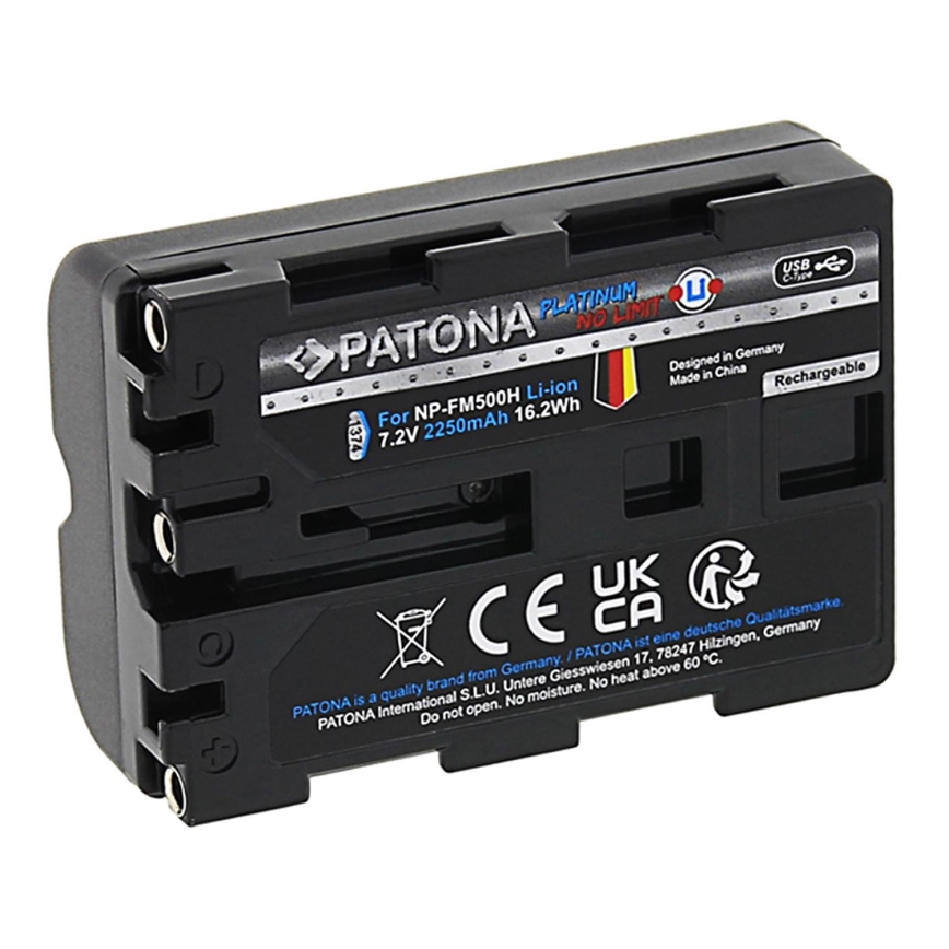 PATONA - Akumulators Sony NP-FM500H 2250mAh Li-Ion Platinum USB-C uzlāde