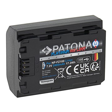 PATONA - Akumulators Sony NP-FZ100 2400mAh Li-Ion Platinum USB-C