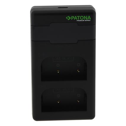 PATONA - Ātrs lādētājs Dual Olympus BLX-1 + vads USB-C 0,6m