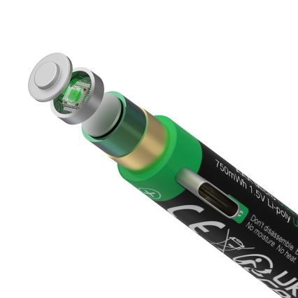 PATONA - KOMPLEKTS 4x Akumulators AAA/LR03 Li-Pol 500mAh 1,5V ar USB-C lādētāju