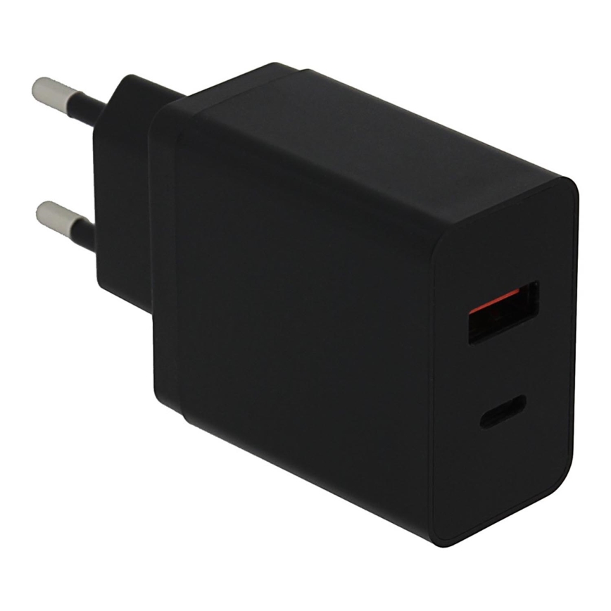 PATONA - Uzlādes adapteris 1xUSB-C/1xUSB-A  Jaudas padeve 36W/230V