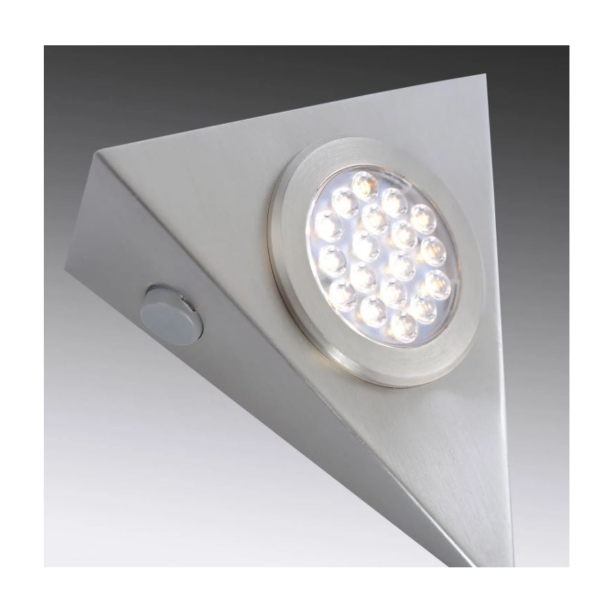 Paul Neuhaus 1119-55-3 - KOMPLEKTS 3x LED Mēbeļu apgaismojums ar sensoru HELENA LED/2,5W/230V