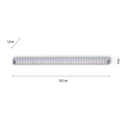Paul Neuhaus 1122-95 - LED Virtuves zem skapīša gaismeklis HELENA LED/6W/230V