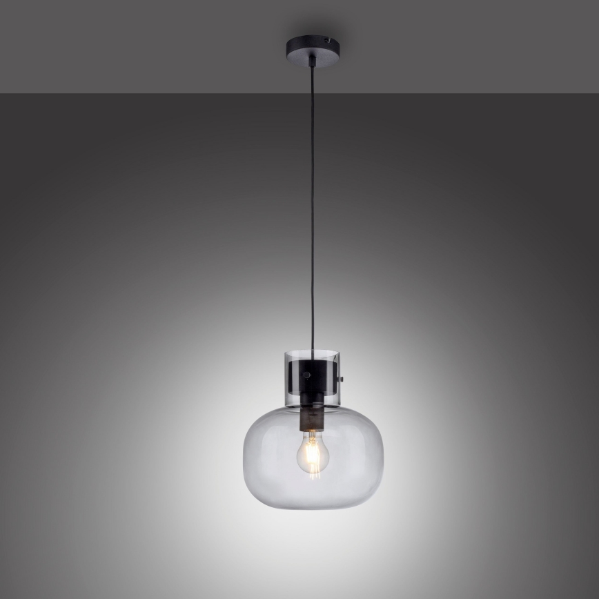 Paul Neuhaus 2003-25 - Lustra ar auklu SHITAKE 1xE27/10W/230V d. 25 cm tonēta