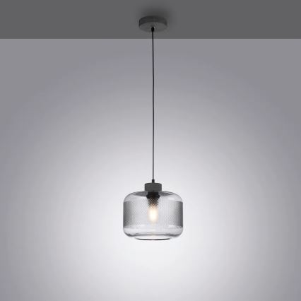 Paul Neuhaus 2005-25 - Lustra ar auklu BOLETUS 1xE27/10W/230V d. 23,5 cm pelēka