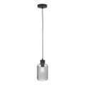 Paul Neuhaus 2006-25 - Lustra ar auklu BOLETUS 1xE27/10W/230V d. 14 cm pelēka