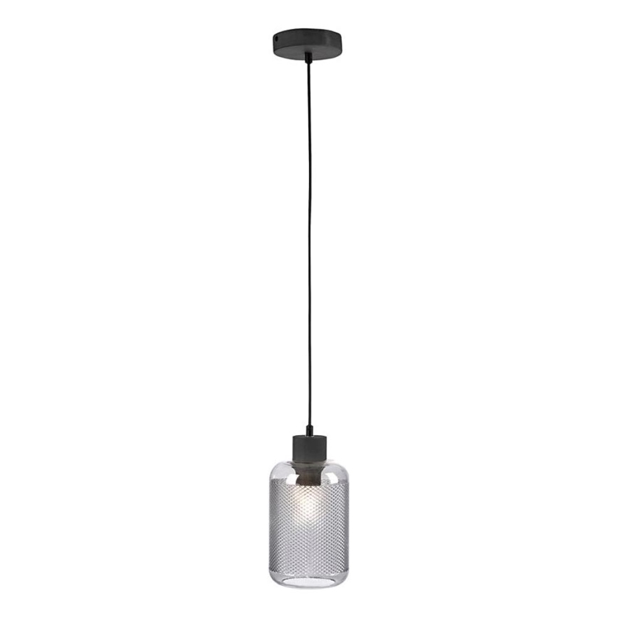 Paul Neuhaus 2006-25 - Lustra ar auklu BOLETUS 1xE27/10W/230V d. 14 cm pelēka