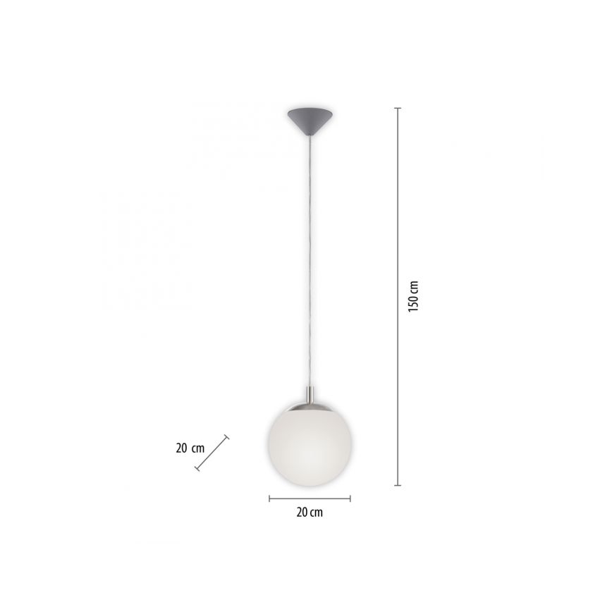 Paul Neuhaus 2072-55 - Lustra ar auklu BOLO 1xE27/60W/230V d. 20 cm