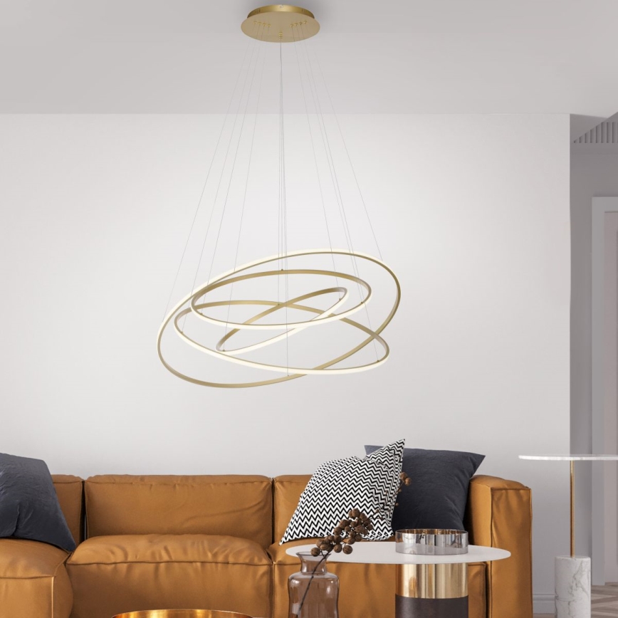 Paul Neuhaus 2124-60 - LED Aptumšojama lustra ar auklu TESSARA LED/97W/230V 2700-5000K + tālvadības pults
