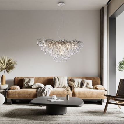 Paul Neuhaus 2192-55 - Lustra ar auklu ICICLE 10xG9/40W/230V spīdīgi hromēts