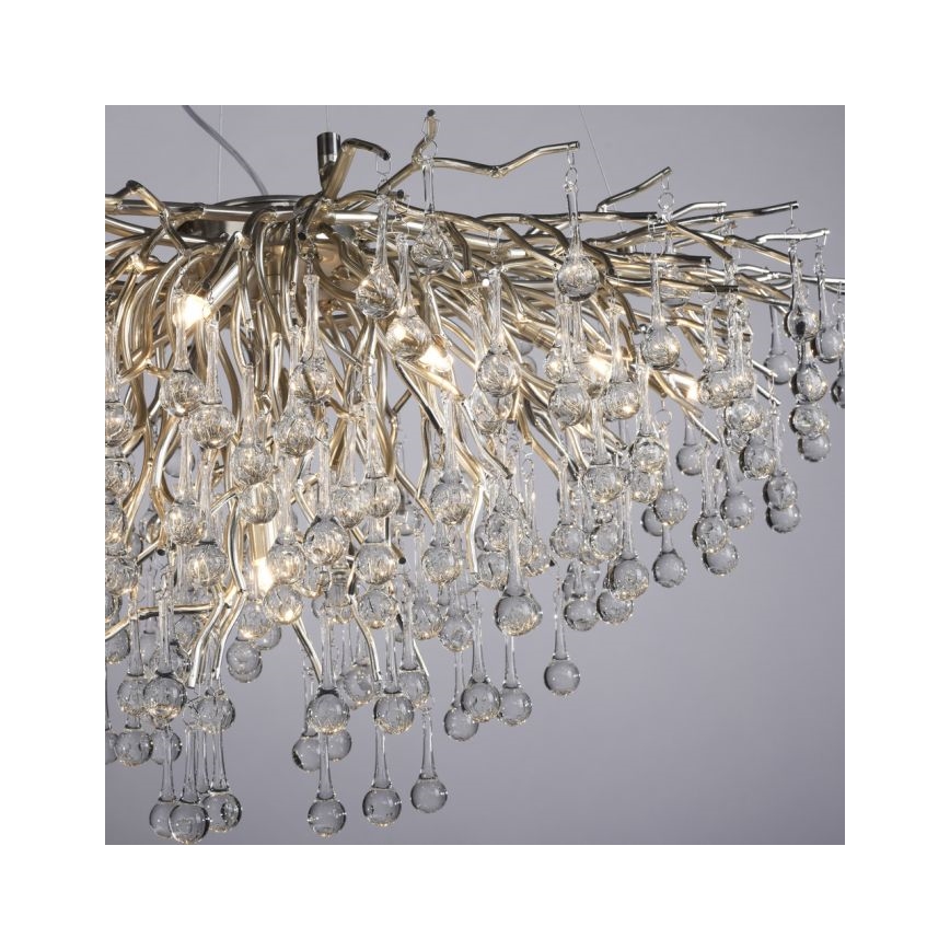 Paul Neuhaus 2192-55 - Lustra ar auklu ICICLE 10xG9/40W/230V spīdīgi hromēts