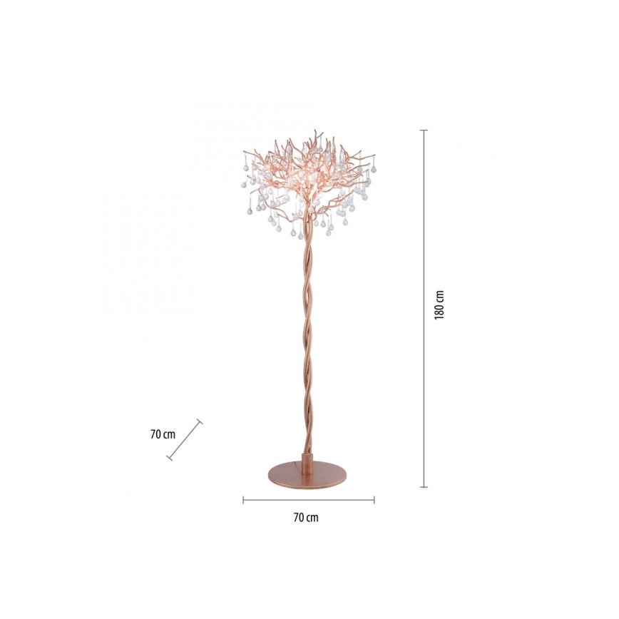 Paul Neuhaus 232-11 - Grīdas lampa ICICLE 5xG9/40W/230V vara