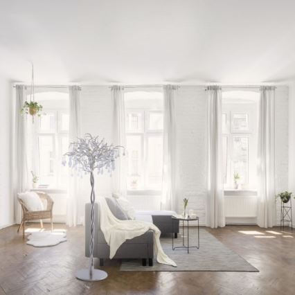 Paul Neuhaus 232-55 - Grīdas stāvlampa ICICLE 5xG9/40W230V spīdīgi hromēts
