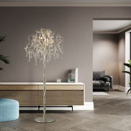 Paul Neuhaus 232-55 - Grīdas stāvlampa ICICLE 5xG9/40W230V spīdīgi hromēts