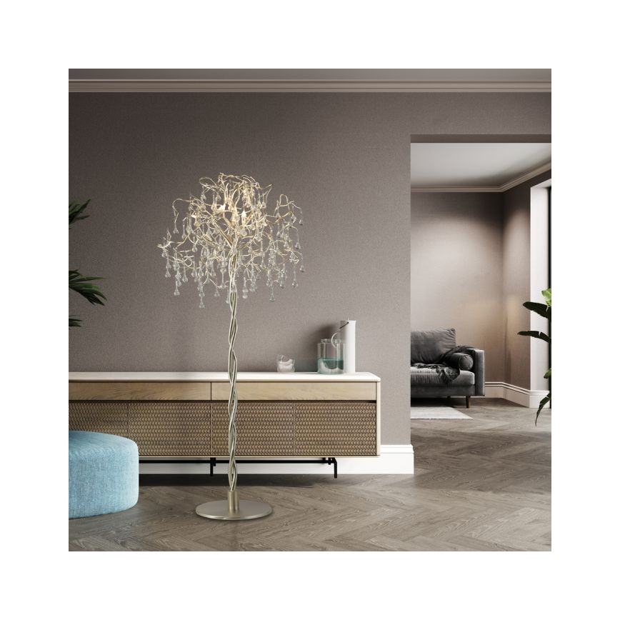 Paul Neuhaus 232-55 - Grīdas stāvlampa ICICLE 5xG9/40W230V spīdīgi hromēts