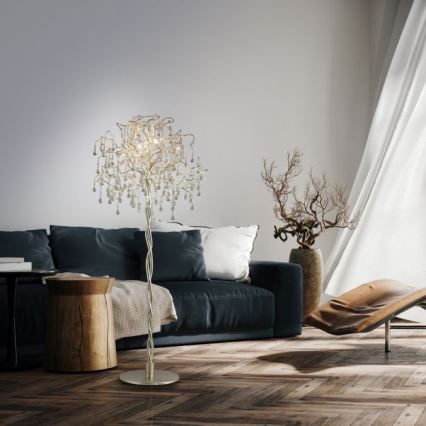Paul Neuhaus 232-55 - Grīdas stāvlampa ICICLE 5xG9/40W230V spīdīgi hromēts