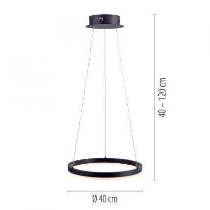 Paul Neuhaus 2381-13 - LED Aptumšojama lustra ar auklu TITUS LED/28W/230V