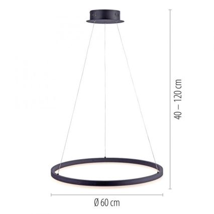 Paul Neuhaus 2382-13 - LED Aptumšojama lustra ar auklu TITUS LED/38,5W/230V