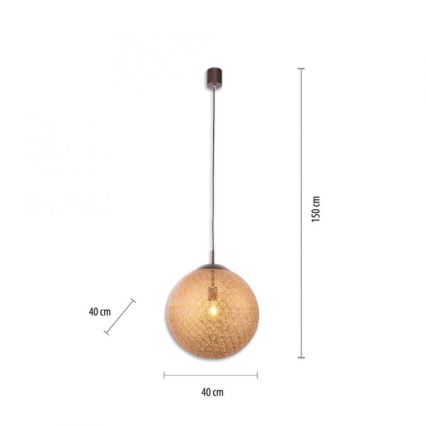 Paul Neuhaus 2421-48 - Lustra ar auklu GRETA 1xE27/60W/230V d. 40 cm