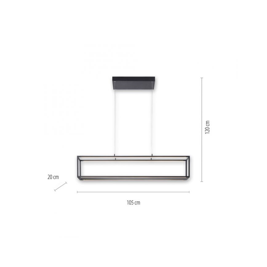 Paul Neuhaus 2441-18 - LED Aptumšojama lustra ar auklu CONTURA 4xLED/8W/230V