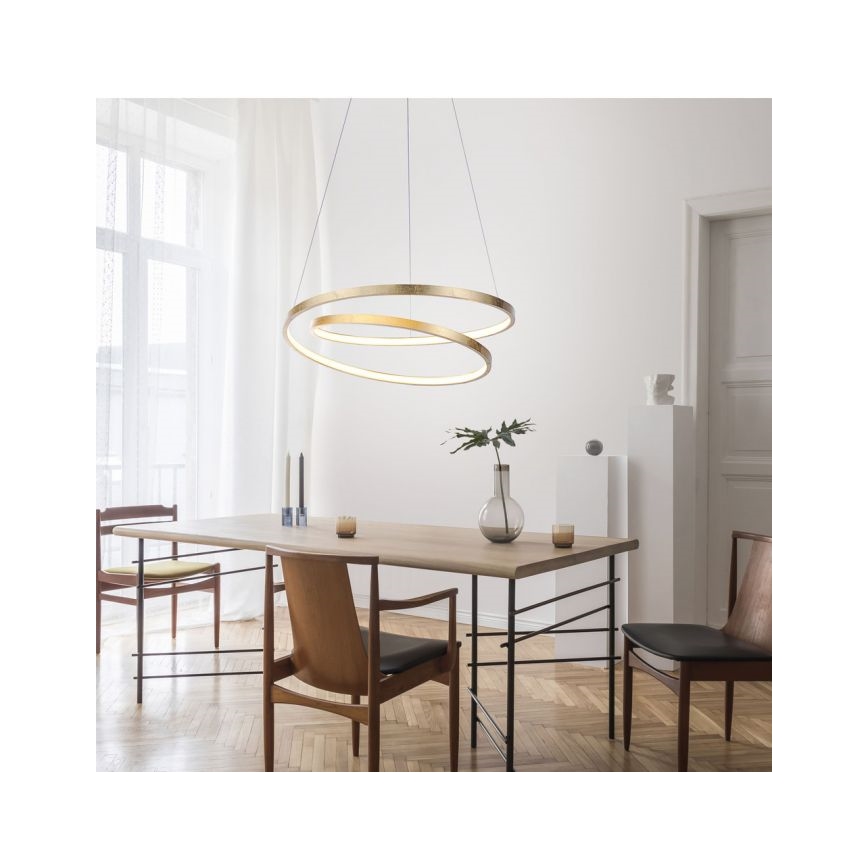 Paul Neuhaus 2472-12 - LED Aptumšojama lustra uz auklas ROMAN LED/30W/230V zelta