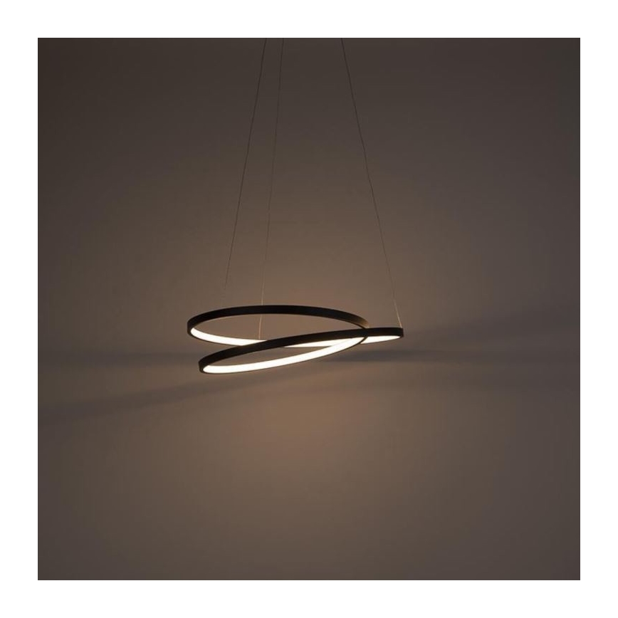 Paul Neuhaus 2472-18 - LED Aptumšojama lustra uz auklas ROMAN LED/30W/230V melna