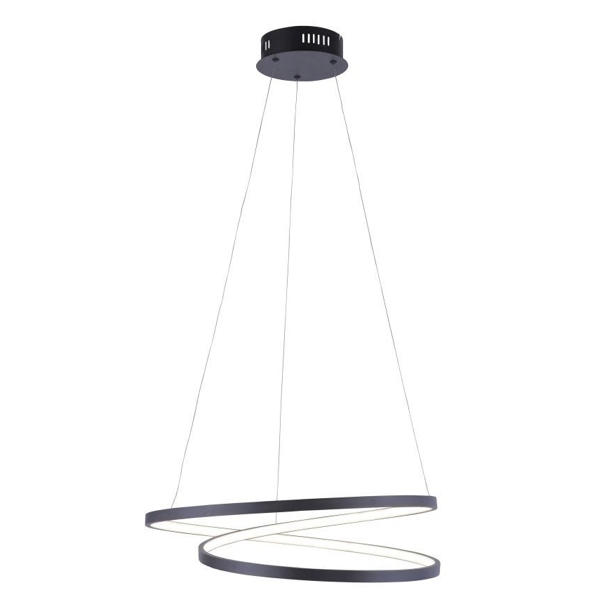 Paul Neuhaus 2472-18 - LED Aptumšojama lustra uz auklas ROMAN LED/30W/230V melna