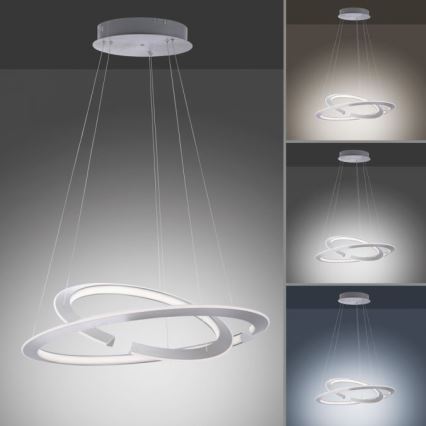 Paul Neuhaus 2491-55 - LED Aptumšojama lustra uz auklas ALESSA 2xLED/26W/230V + tālvadības pults