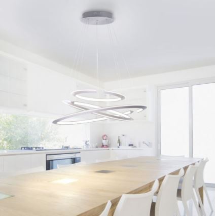 Paul Neuhaus 2493-55 - LED Aptumšojama lustra ar auklu ALESSA 3xLED/38W/230V + tālvadības pults