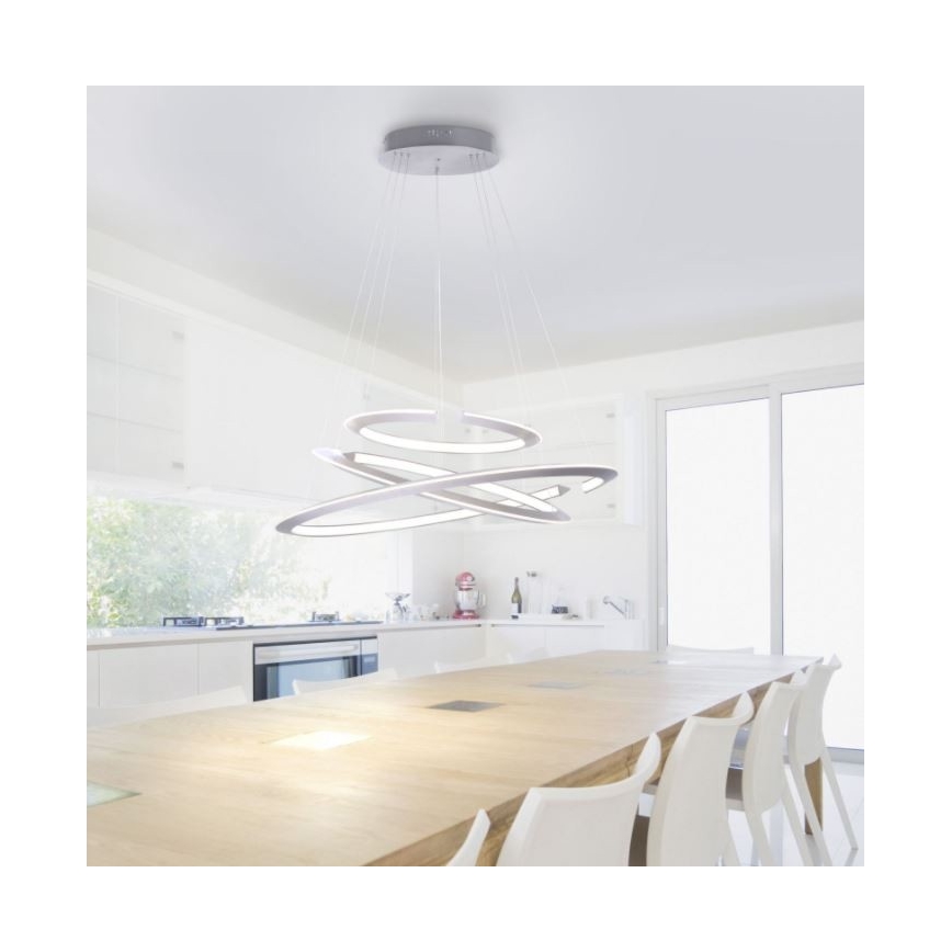 Paul Neuhaus 2493-55 - LED Aptumšojama lustra ar auklu ALESSA 3xLED/38W/230V + tālvadības pults