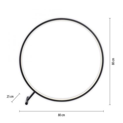 Paul Neuhaus 319-18 - LED Aptumšojama grīdas stāvlampa HULA LED/21,5W/230V 2700-5000K + tālvadības pults