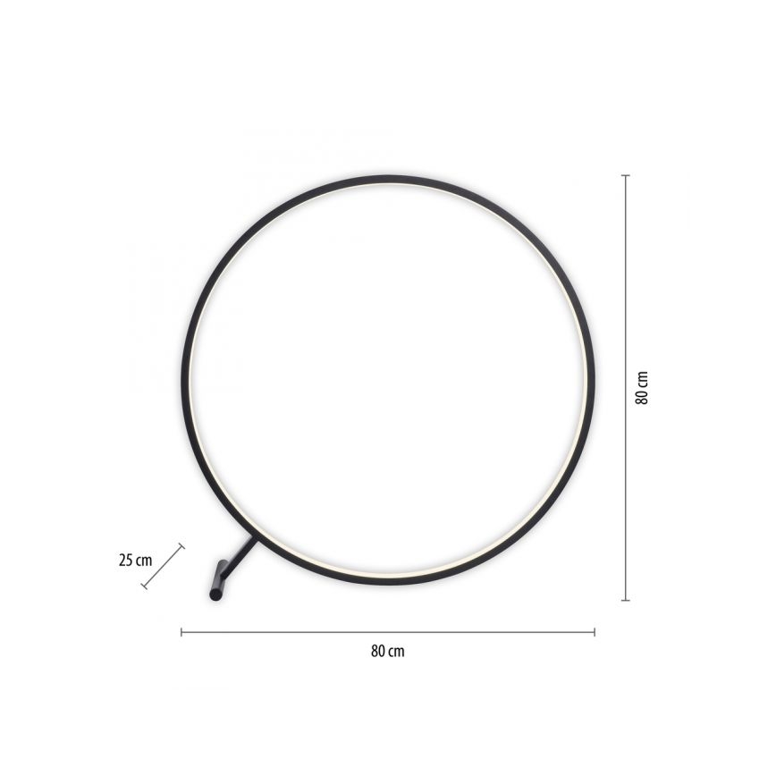Paul Neuhaus 319-18 - LED Aptumšojama grīdas stāvlampa HULA LED/21,5W/230V 2700-5000K + tālvadības pults