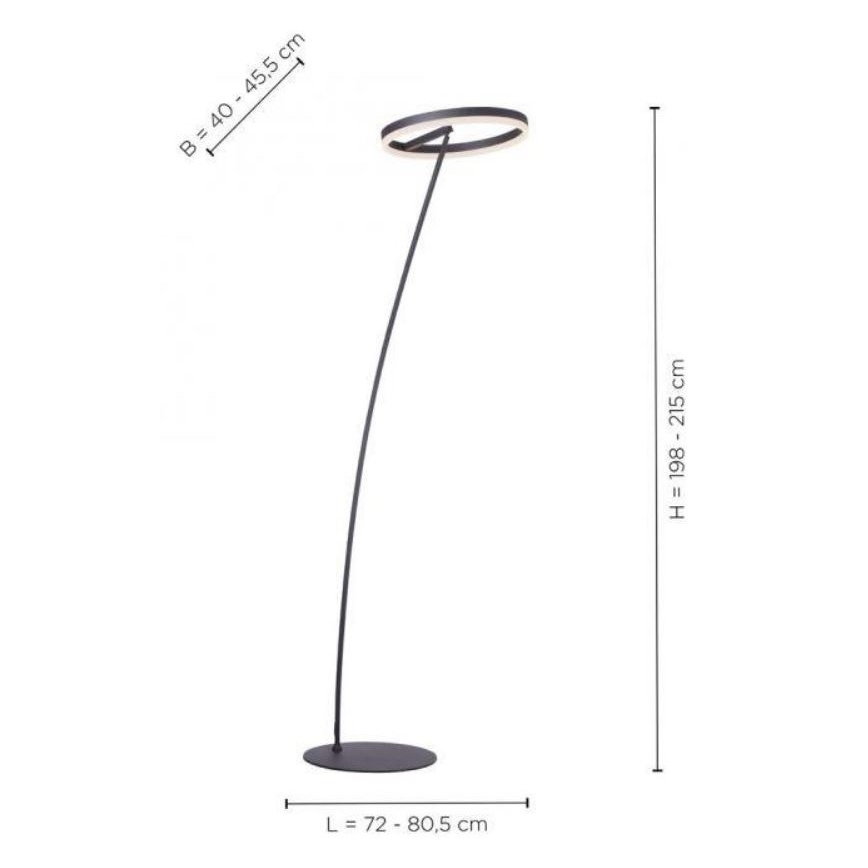 Paul Neuhaus 381-13 - LED Aptumšojama grīdas lampa TITUS LED/19,5W/230V