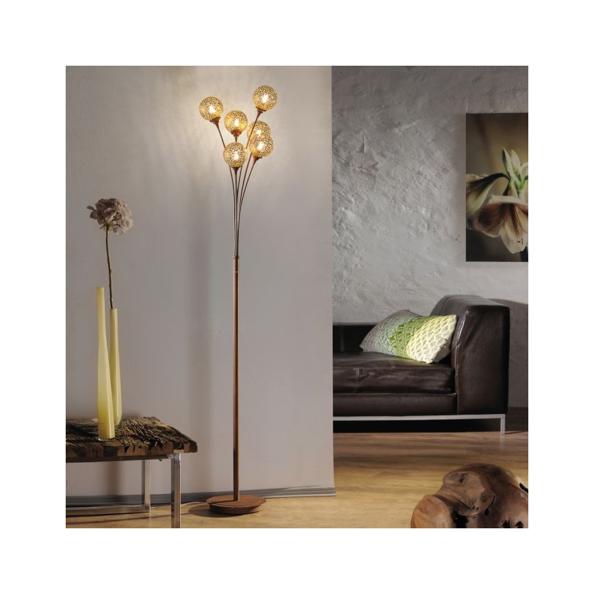Paul Neuhaus 398-48 - Grīdas lampa GRETA 6xG9/40W/230V