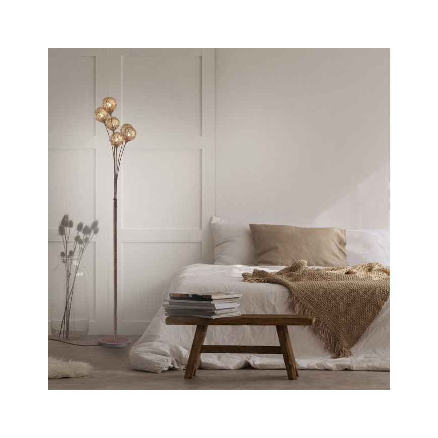 Paul Neuhaus 398-48 - Grīdas lampa GRETA 6xG9/40W/230V